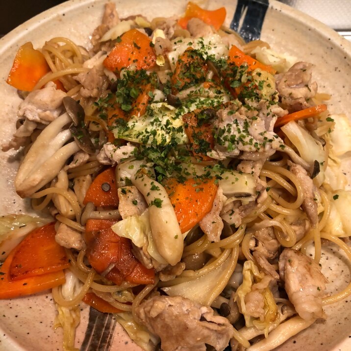 なんちゃって♪パスタde焼きそば^_^